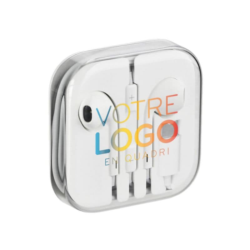 Écouteurs intra-auriculaires USB-C AKASHI Oto - Casques et écouteurs publicitaires